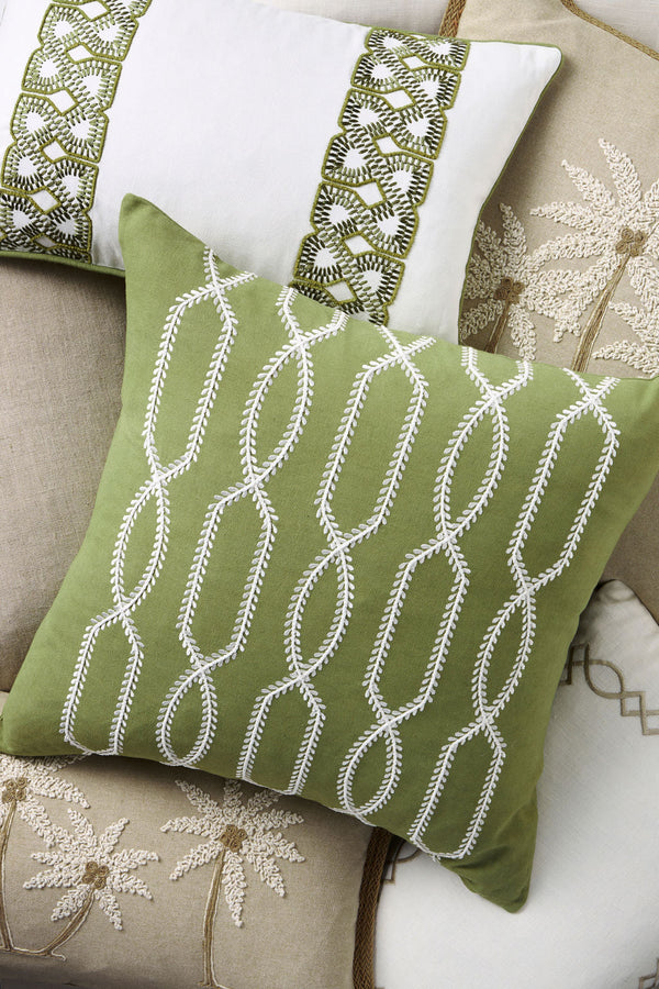 Cayman Style 30x50 100% Cotton. Embroidered. Edging.