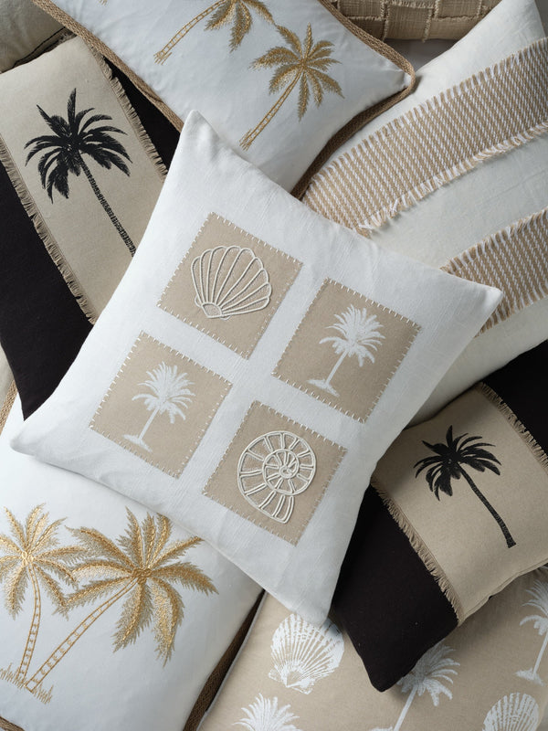 Bermuda Island 50x50 100% Cotton. Embroidered. Applique. Knife Edge.