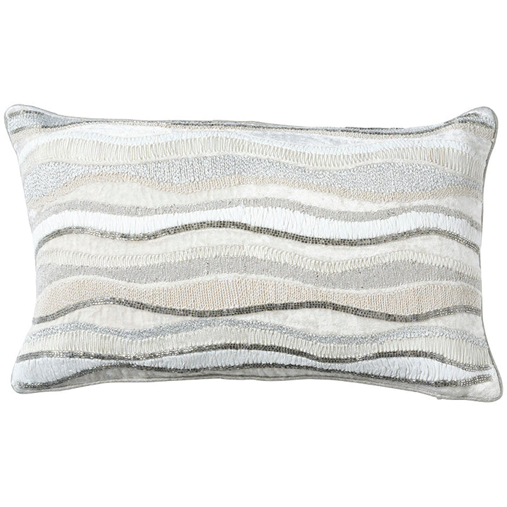 Sahara Luxe 30x50 - Premium Cotton Embroidered Decor Discover the Sahara Luxe 30x50, made of 100% cotton with exquisite embroidery, applique, and piping for a luxurious touch.