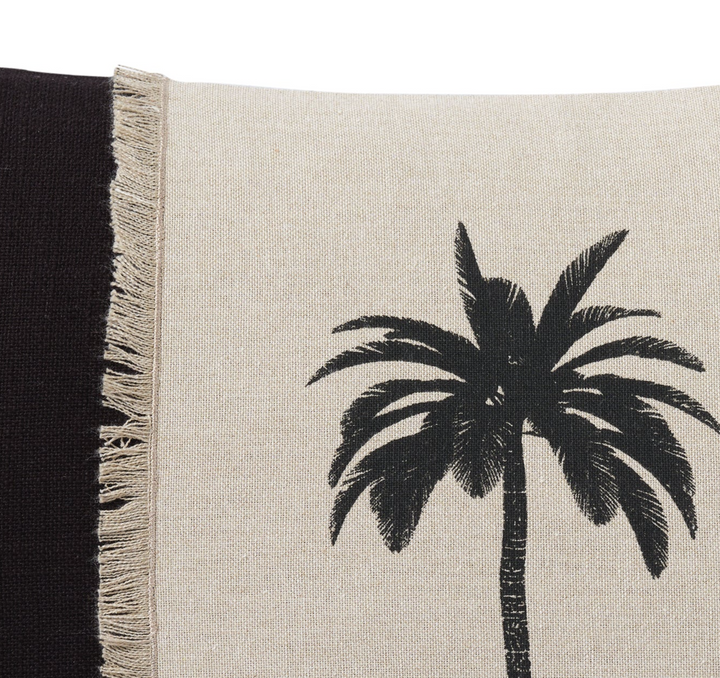 Montego Palm 30X50 100% Cotton. Printed. Knife Edge.