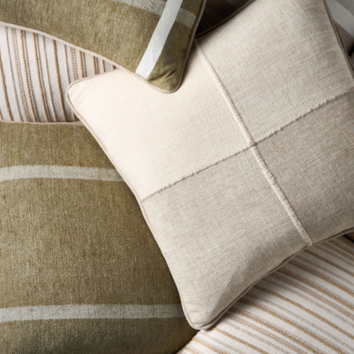 Alpina Stripes 30x50 - Handwoven Cotton Decor Discover Alpina Stripes 30x50 made of 100% handwoven cotton with exquisite embroidery, applique, and piping.