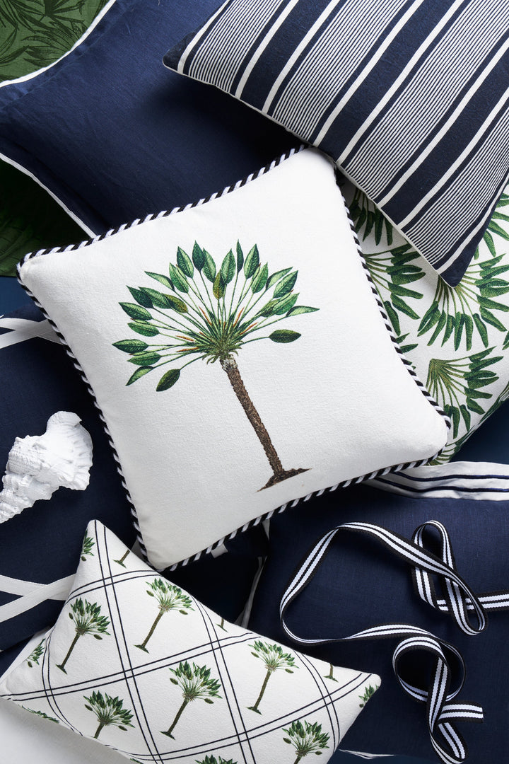 Linen Capri Stripes Navy 55x55 - 100% Linen Fabric Explore our Linen Capri Stripes Navy 55x55, crafted from 100% Linen with a stylish printed design and knife edge finish.