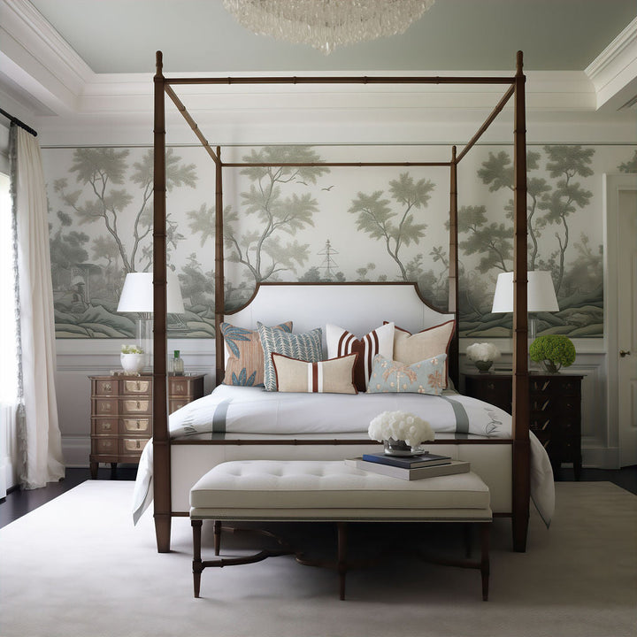 Linen Montana Stripe 30x50 - Elegant Home Decor Explore Linen Montana Stripe 30x50, crafted from 100% linen with tanned leather applique for a sophisticated style.