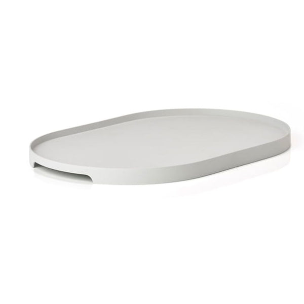 Singles Tray, Oval, 35x23cm, Warm Grey