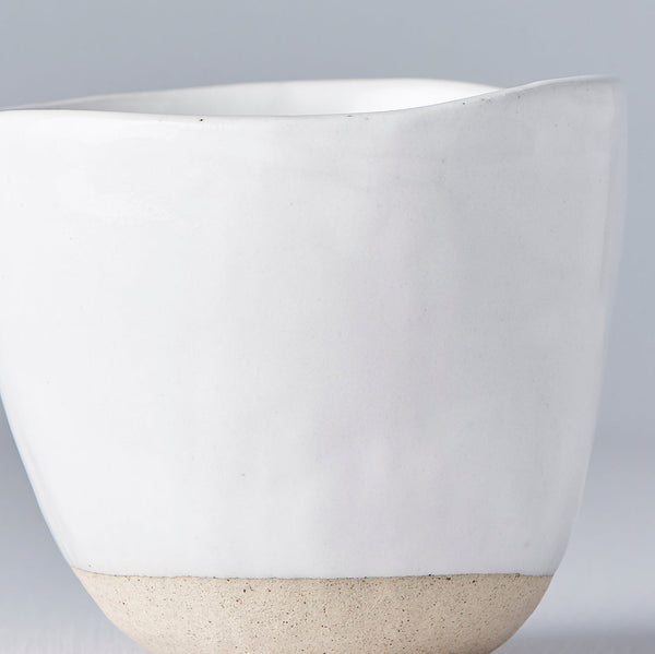 Lopsided Mug 200ml White Glaze