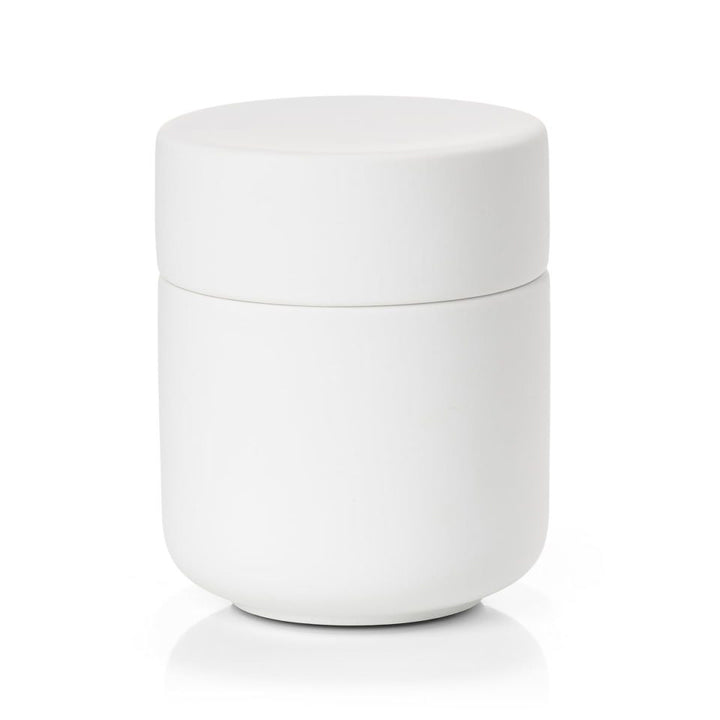 Ume Container/Jar with Lid, H10cm, White