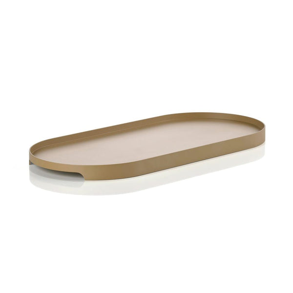 Singles Tray, Oval, Khaki, 35x16cm