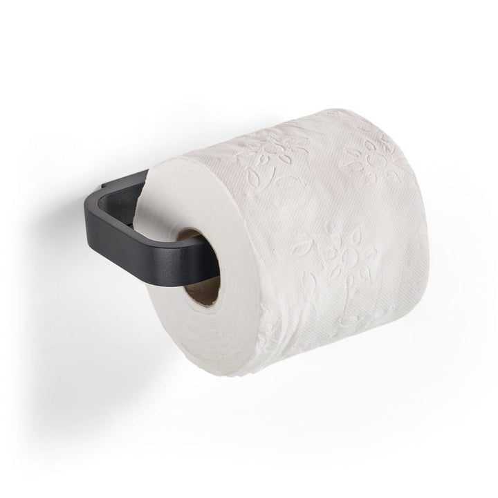 Rim Toilet Roll Holder, D15xW9xH2cm, Black