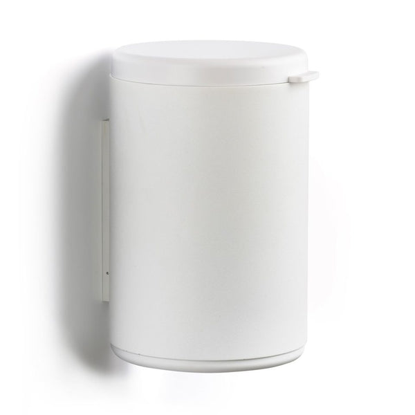 Rim 3.3L Toilet Bin for Wall, D19cm, White