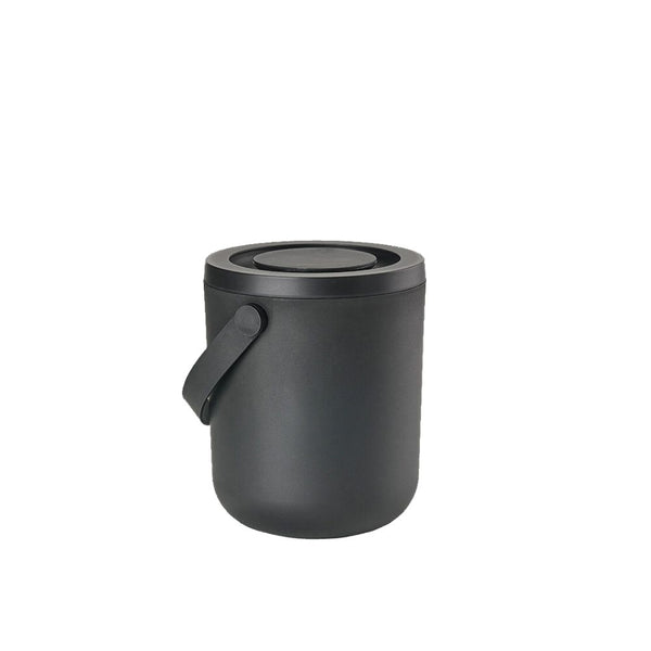  Bio Waste Compost Circular Kitchen Container 3L, H20cm, Black