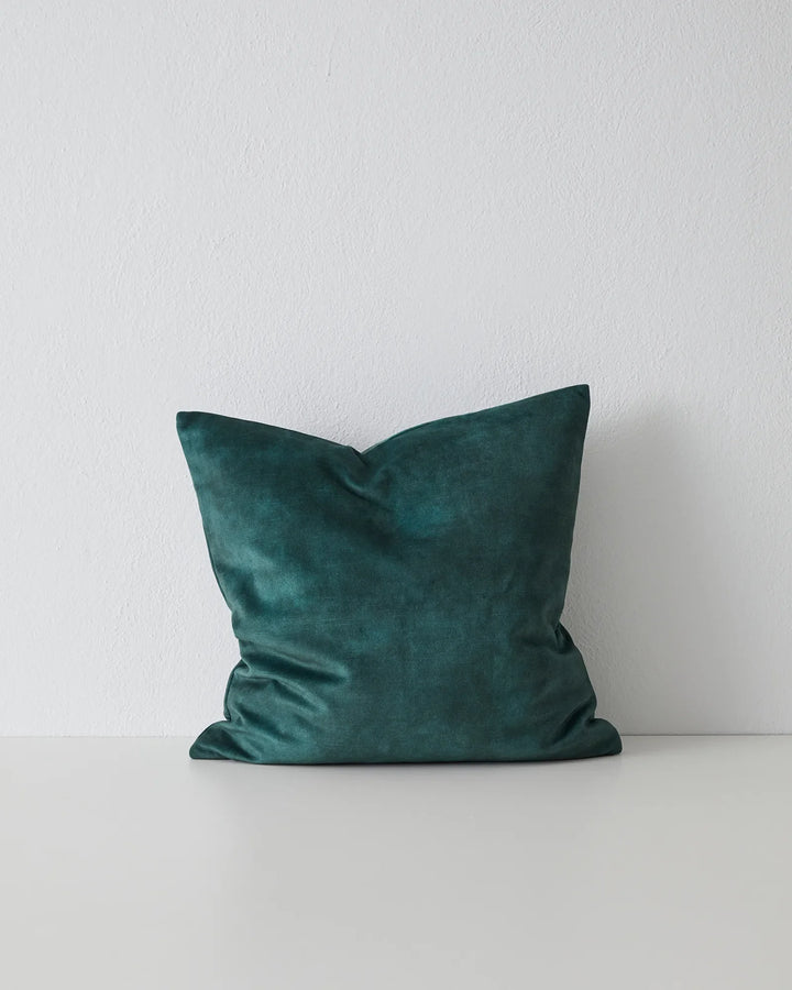Ava Emerald Cushion - Luxe Velvet Comfort Discover the Ava Emerald cushion, featuring rich jewel-green tones and a soft velvet-like texture. Perfect for refreshing your decor!