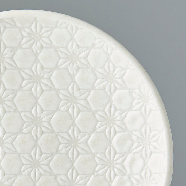 Tapas Plate, 17 cm Diamete, Ceramic, White Star Glaze, Regular Rim