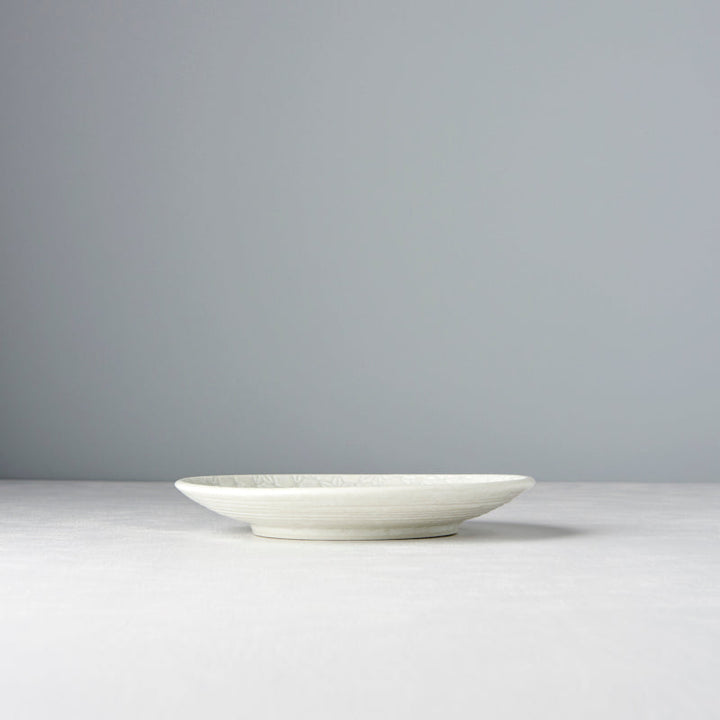 Tapas Plate, 17 cm Diamete, Ceramic, White Star Glaze, Regular Rim