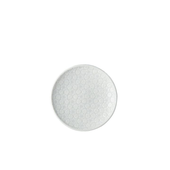 Tapas Plate, 17 cm Diamete, Ceramic, White Star Glaze, Regular Rim