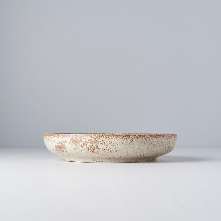 Plate High Rim 20cm Sand Fade Glaze