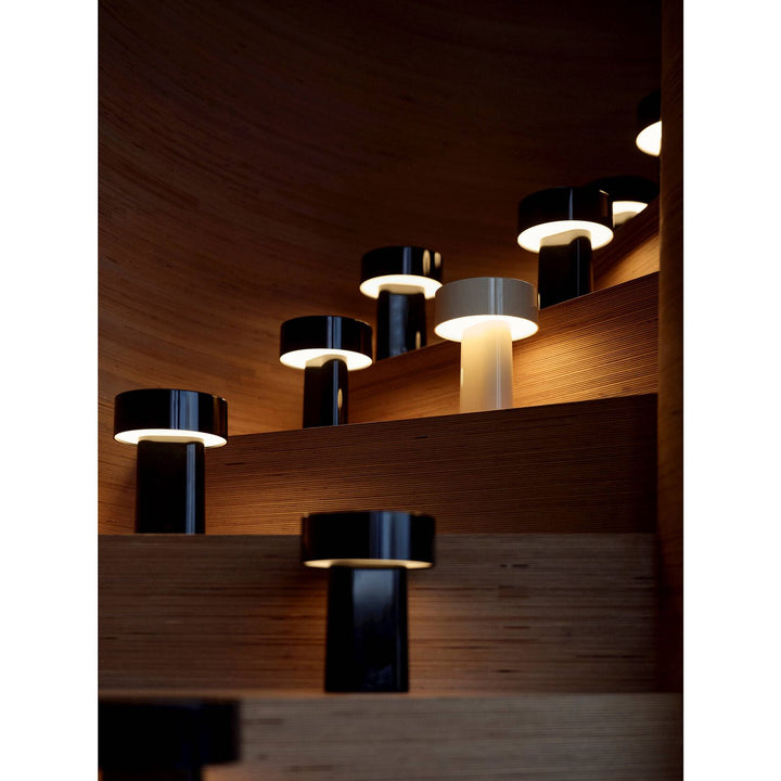 Zone Denmark LED Oblong Lamp in Warm Grey Color