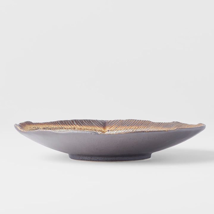 Leaf Shaped Bowl, 23 cm, Akane Grey