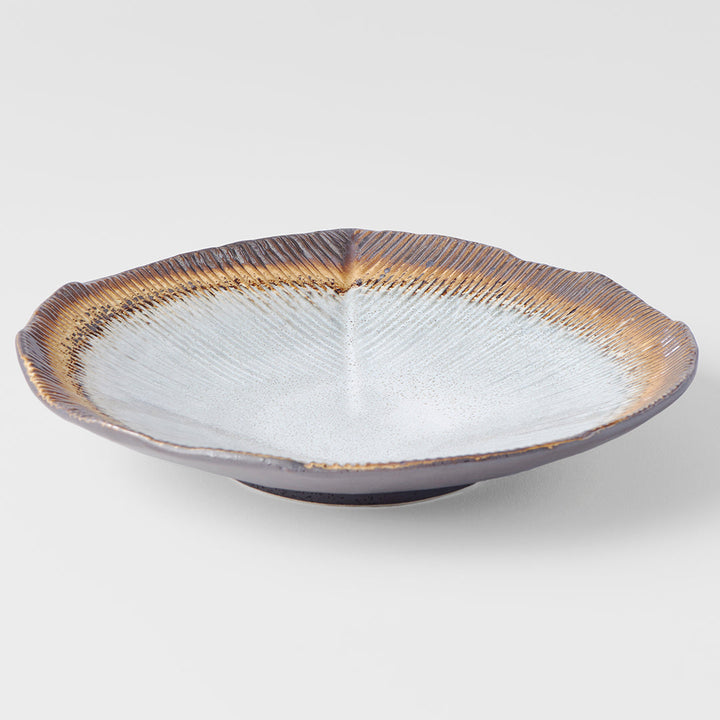 Leaf Shaped Bowl, 23 cm, Akane Grey