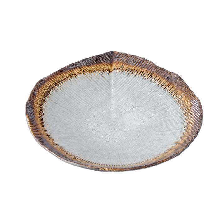 Leaf Shaped Bowl, 23 cm, Akane Grey
