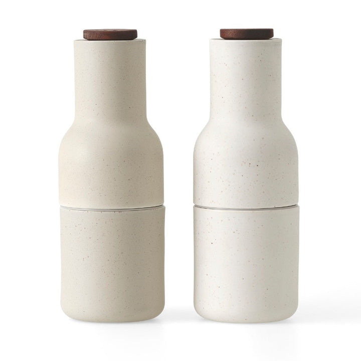 Audo CPH Bottle Grinders - Ceramic by Audo Copenhagen - The form, shaped more like a bottle, cleverly tricks the user to encourage a more playful and experimental interaction with the product. The powerful ceramic mechanism makes the grinder easy to opera