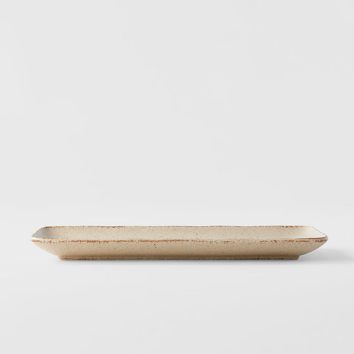 Rectangular Sashimi Plate 29.5 x 12cm Sand Fade Glaze