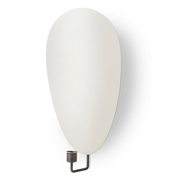 Audo CPH Flambeau CH (Height 40 cm) - Wall by Audo Copenhagen - Product Information:Inspired by French modernist lighting fixtures and designed to resemble a flickering flame, Flambeau is a sculptural design with playful presence. The metal backplate magn