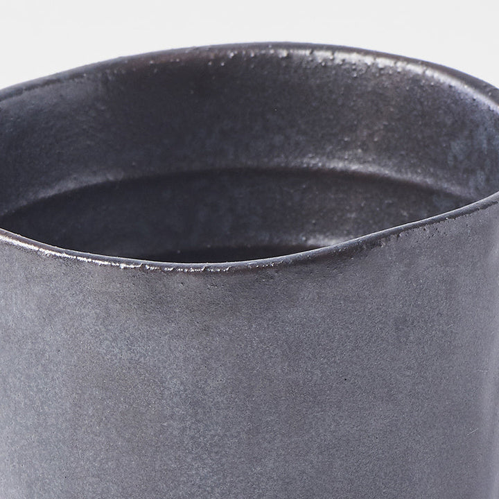 Lopsided Tea-mug 200ml / Black & Bisque