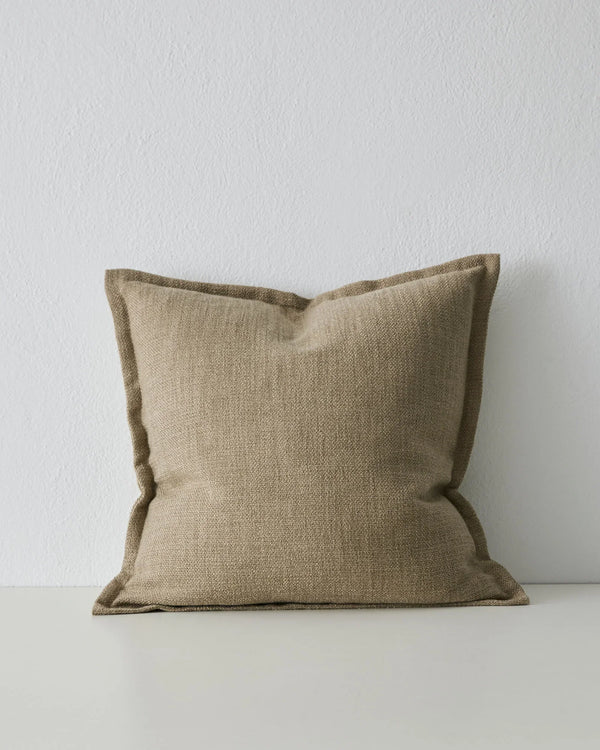 Figlio Fossil Expertly crafted to resemble a chunky woven linen, the Figlio cushion exudes a natural charm that seamlessly blends with any décor style.The Fossil colourway of Figlio is a light taupe that adds a touch of refinement while maintaining a cosy