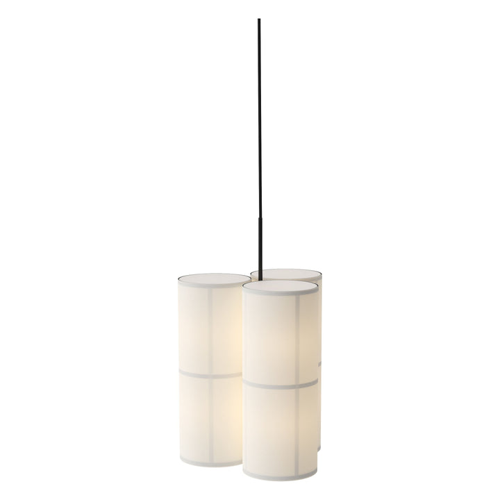 Hashira Pendant Cluster Lamp by Audo Copenhagen - A trio of pendants suspended from a black textile cord create the collection’s cluster light, bringing the same sense of understated luxury and calm to interior spaces as the other designs in the collectio