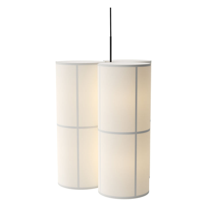 Hashira Pendant Cluster Lamp by Audo Copenhagen - A trio of pendants suspended from a black textile cord create the collection’s cluster light, bringing the same sense of understated luxury and calm to interior spaces as the other designs in the collectio
