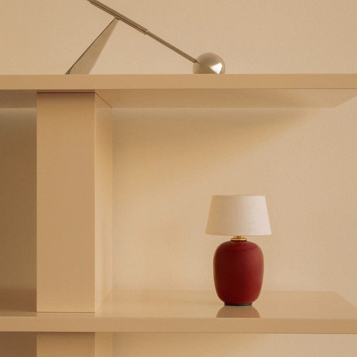 Audo CPH Torso Table Lamp, Portable (Diam. 11.7 cm) by Audo Copenhagen - Product Information: The Torso Portable Table Lamp by Kroyer-Saetter-Lassen is a miniature version of their popular full-size design of the same name, which takes its design cues fro