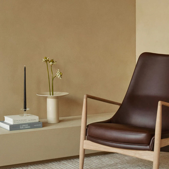 Audo CPH Hana Vase (Height 26 cm), Ashen by Audo Copenhagen - Product Information:Hana is inspired by ikebana, the ancient Japanese art of flower arranging that uses few but carefully chosen and artfully positioned stems. Shaped around a central ceramic f