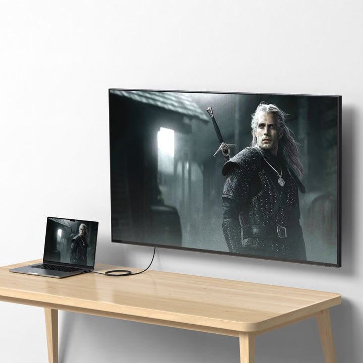 Satechi Thunderbolt 4 Pro Cable 1 M (Space Grey) Access ultra-fast speeds and seamless data transfers with Satechi’s Thunderbolt 4 Pro Cable. Featuring a durable black braided design that coils without tangling, this 1-metre passive Thunderbolt 4 cable su