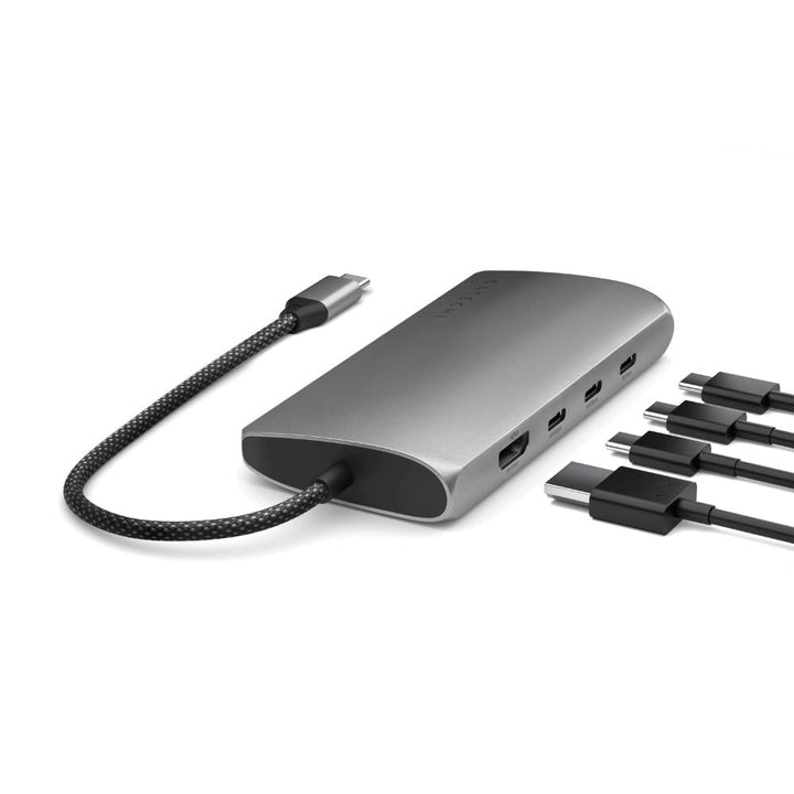 Satechi USB-C Multiport Adapter 8K with Ethernet V3 (Space Grey) Add a plethora of connections to your laptop or desktop with the Satechi USB-C Multiport Adapter 8K with Ethernet V3. This versatile adapter minimizes clutter and maximizes efficiency with 8
