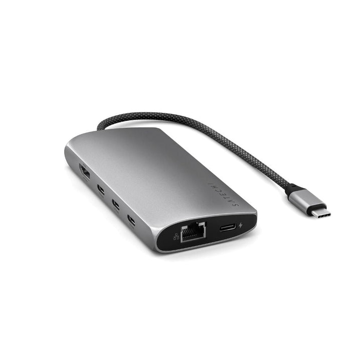 Satechi USB-C Multiport Adapter 8K with Ethernet V3 (Space Grey) Add a plethora of connections to your laptop or desktop with the Satechi USB-C Multiport Adapter 8K with Ethernet V3. This versatile adapter minimizes clutter and maximizes efficiency with 8