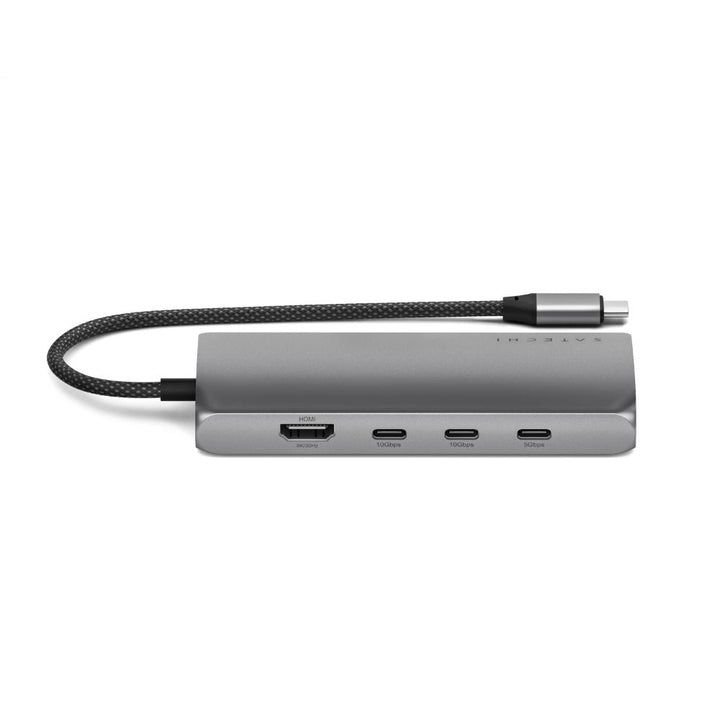Satechi USB-C Multiport Adapter 8K with Ethernet V3 (Space Grey) Add a plethora of connections to your laptop or desktop with the Satechi USB-C Multiport Adapter 8K with Ethernet V3. This versatile adapter minimizes clutter and maximizes efficiency with 8