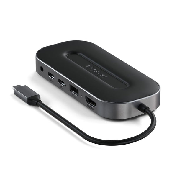 Satechi USB4 Multiport Adapter with 2.5G Ethernet (Space Grey) Add greater connectivity to your workspace with the Satechi USB-4 Multiport Adapter with 2.5G Ethernet. Featuring next-gen USB4 protocols for better bandwidth management and data transfer, you
