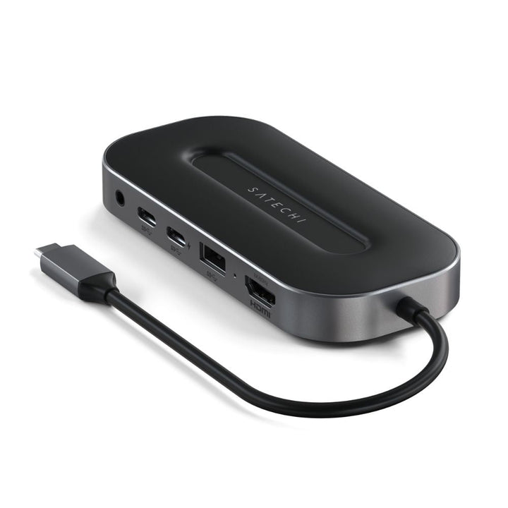 Satechi USB4 Multiport Adapter with 2.5G Ethernet (Space Grey) Add greater connectivity to your workspace with the Satechi USB-4 Multiport Adapter with 2.5G Ethernet. Featuring next-gen USB4 protocols for better bandwidth management and data transfer, you