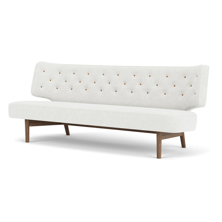 Radiohus 2 Seater Sofa by Audo Copenhagen - An exclusive and rare design from Vilhelm Lauritzen, the Radiohus Sofa was designed for Denmark’s Radio House – today the Royal Danish Academy of Music – in 1936. A pioneering piece of Nordic Functionalism, the
