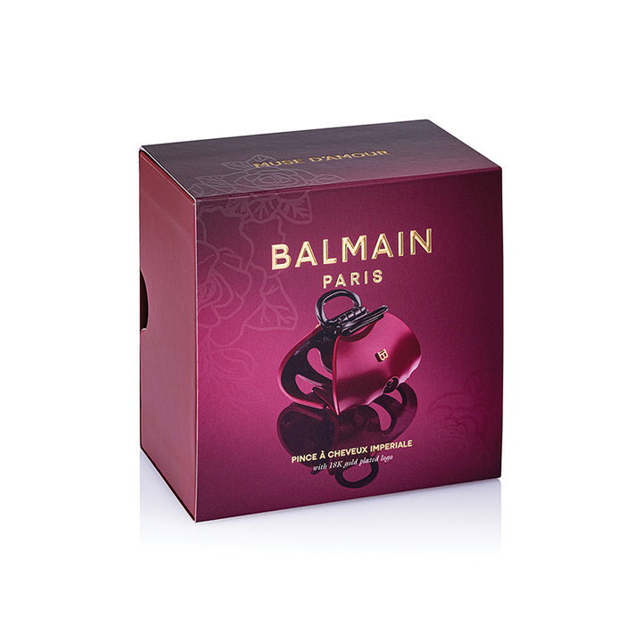 Balmain SS25 Jumbo Hair Pinch Clip Burgundy