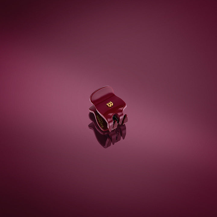 Balmain SS25 Extra Small Hair Pinch Clip Burgundy