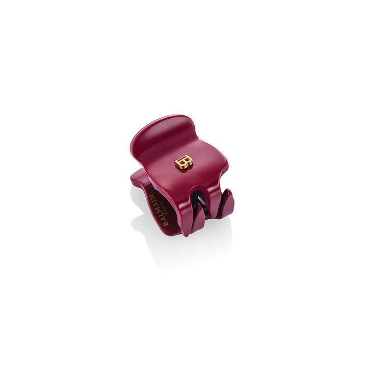 Balmain SS25 Extra Small Hair Pinch Clip Burgundy