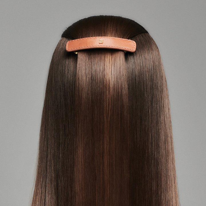 Balmain Riviera Luxury Leather Barrette - Large