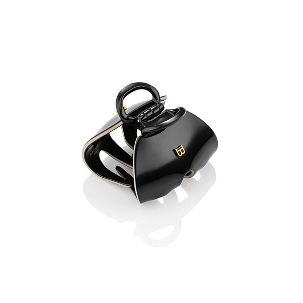 Balmain Jumbo Hair Pinch Clip - Black White
