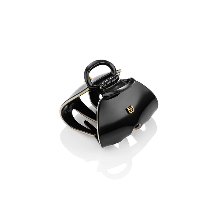 Balmain Jumbo Hair Pinch Clip - Black White
