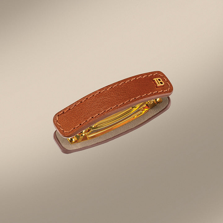 Riviera Luxury Leather Barrette - Medium