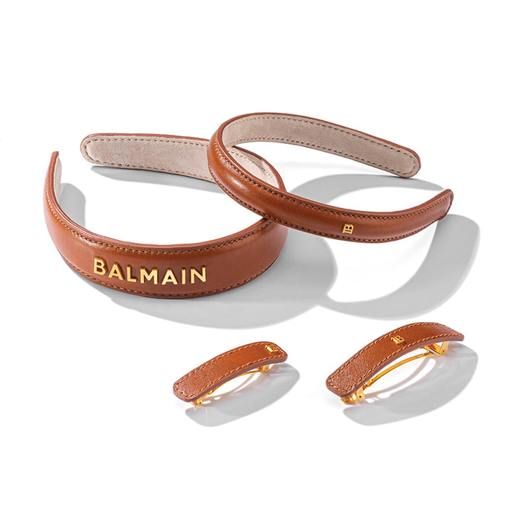 Balmain Riviera Luxury Leather Barrette - Large