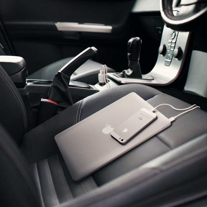 Satechi 72W USB-C PD Car Charger Bring your devices along for the ride with the Satechi 72W Type-C PD Car Charger. Using the latest Power Delivery technology, the 72W Car Charger delivers up to 60W from its USB-C port to fast charge compatible laptops, ta