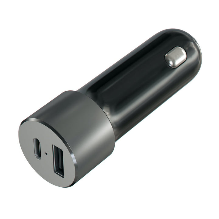 Satechi 72W USB-C PD Car Charger Bring your devices along for the ride with the Satechi 72W Type-C PD Car Charger. Using the latest Power Delivery technology, the 72W Car Charger delivers up to 60W from its USB-C port to fast charge compatible laptops, ta