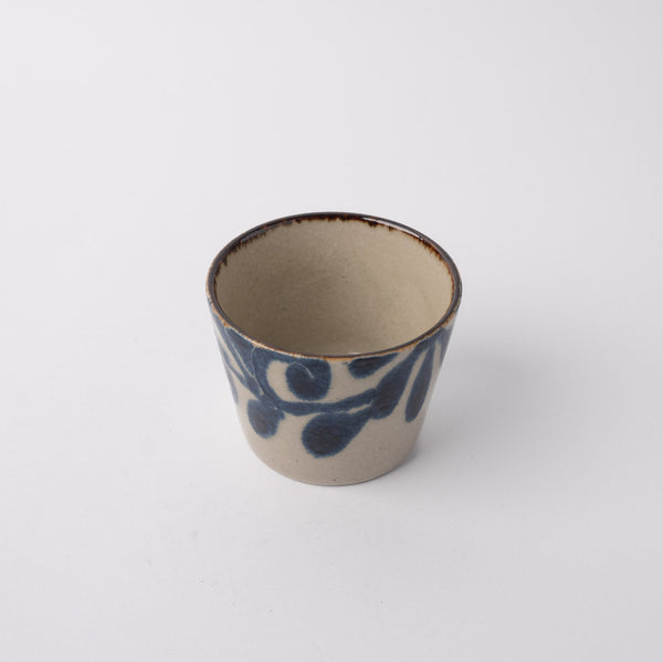 Cup Soba 175ml Blue Cream Glaze
